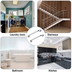 2 Pack Stainless Steel Shower Grab Bar Bathroom Safety Shower Handle for Elderly