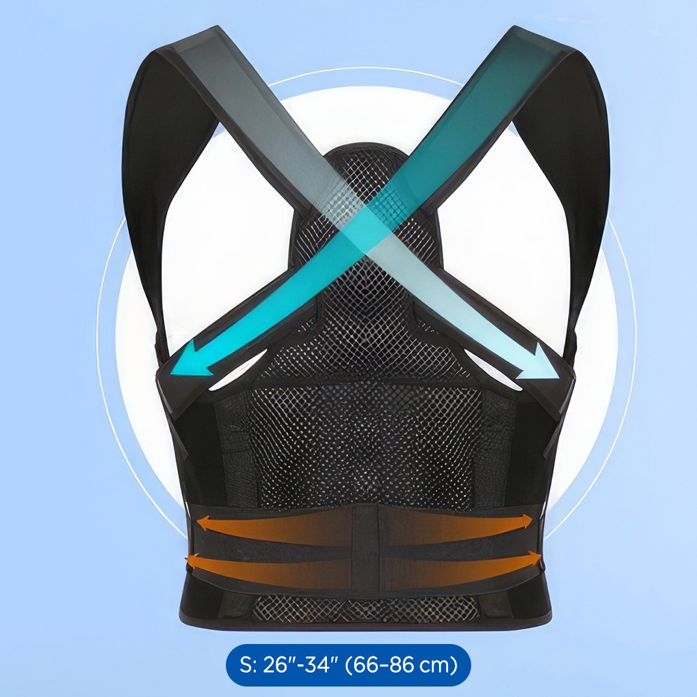 Posture Corrector Support for Upper and Lower Back Shoulder Brace Belt Band
