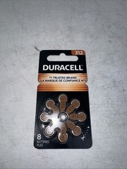 (48) Duracell Activair Hearing Aid Batteries: Size 312 Exp 10/2029
