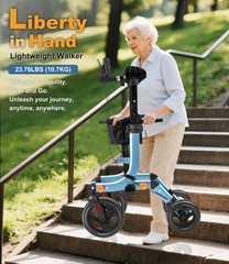 300 Pound-Weight Capacity, Upright 74b – Blue (10″ Front and 8″ Rear Wheel)