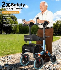 300 Pound-Weight Capacity, Upright 74b – Blue (10″ Front and 8″ Rear Wheel)