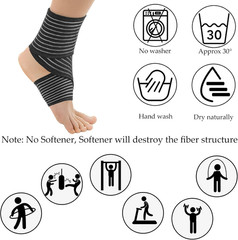Compression Bandage Wraps for Leg, Elastic Calf Compression Sleeve Ankle Support