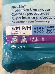 Tena ProSkin Fully Breathable Briefs Size Large (20 Count)