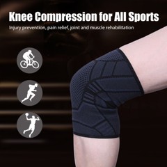 2X Knee Sleeve Compression Brace Support For Sport Joint Pain Arthritis Relief