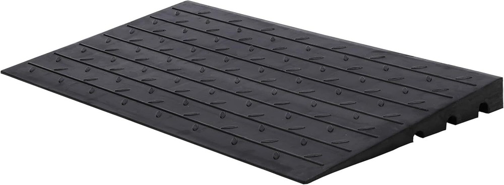 Rubber Threshold Curb Ramp 24″x42″x2.5″ Wheelchair Access Ramp 2500 LBS Capacity