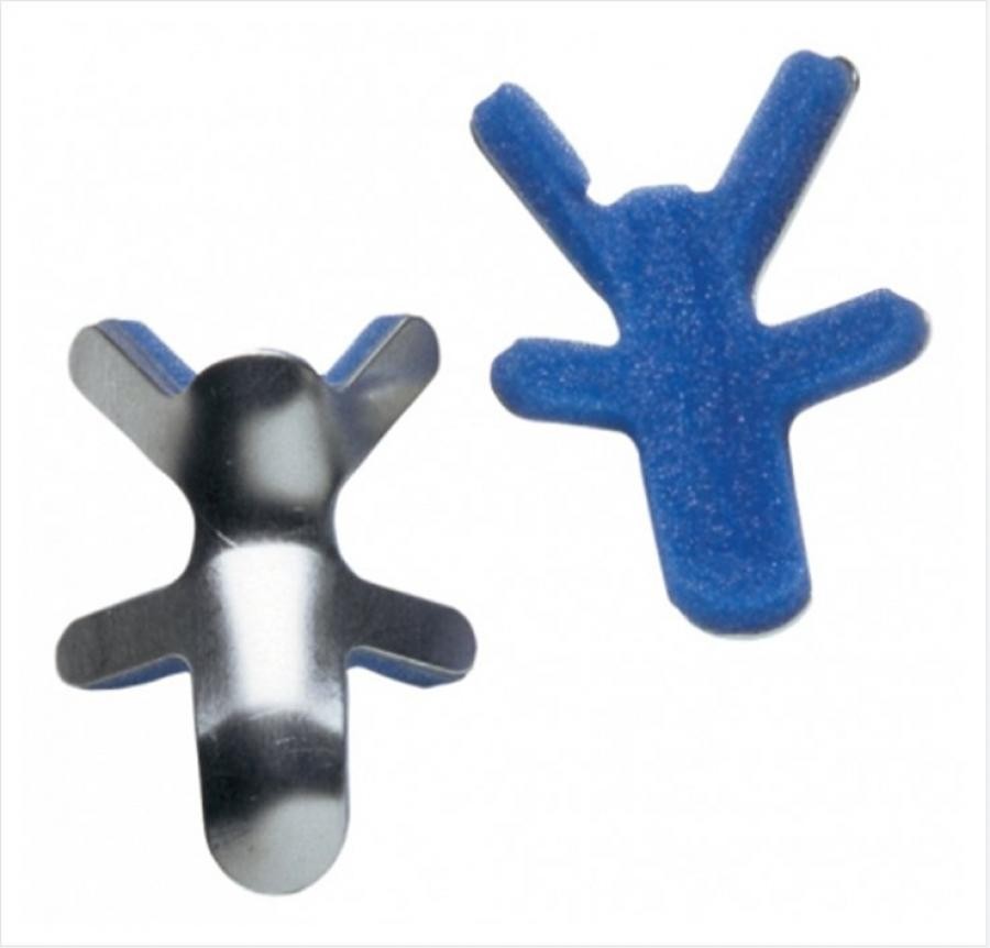 ProCare Finger Splint, Blue/Silver, 2.5 In x 2.5 in, Frog Style, 1 Ct, 79-71965