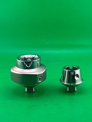 Prosthetic quick change release adapter w/ extra male pyramid insert. New