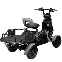 500W All Terrain 4 Wheel Mobility Scooter 48V Hill Assist Safety Lights – Green