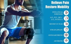 Knee Brace Support Compression Sleeve Adjustable Non Slip Gym Running Men Women