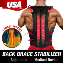 Back Posture Corrector Belt Men Women Straightener Brace Support Orthopedic Vest