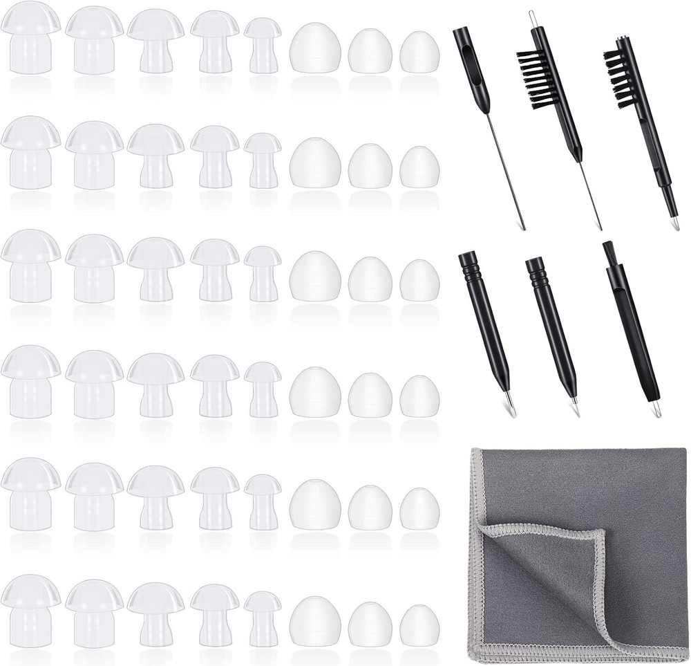 48 Pieces Hearing Aid Tips Domes Universal as picture shows