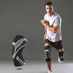 Compression Knee Support Sleeve Elastic Brace for Running Gym Basketball