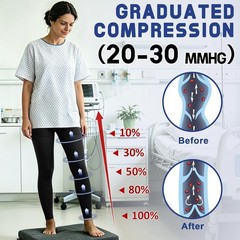 Breathable Compression Leggings for Varicose Veins Nylon and Spandex Blend