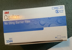 CAVILON 3M NO STING BARRIER FILM. #3344. BOX OF 30. 1.0ml.