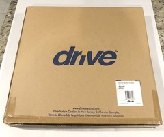New-Drive Medical-General Use Back Cushion #14889 Lumbar Support 18”x17”, Black