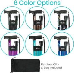 Collapsible Walking Cane with Ergonomic Grip – 37-inch Lightweight Mobility Aid