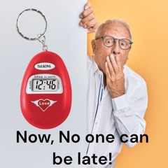 Talking Alarm Clock Keychain to help seniors with vision and Hearing – Loud