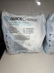 2x Quick Change Bedbound Male Urine incontinence Wrap-25ct Ea Holds 500ml *TWO
