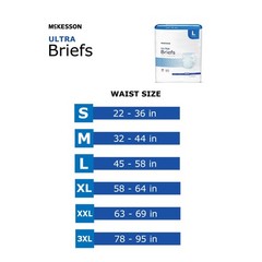 96 McKesson Ultra Heavy Absorbency Adult Disposable Brief Diapers M Tab Closure