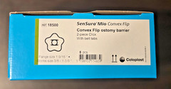Coloplast 18500 SenSura Mio Convex Flip Ostomy Barriers (green) exp 2027+