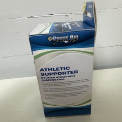SportAid Athletic Supporter White Large (Waist circum. 38-44″) Latex Free USA