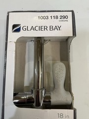 Glacier Bay Shower Grab Bar 18 in. x 1-1/4 in. Concealed Screw Adjustable Holder