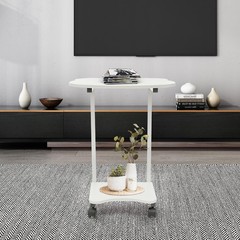 Over the Bed Side Table Wheels Hospital Overbed Rolling Tray Bedside USA