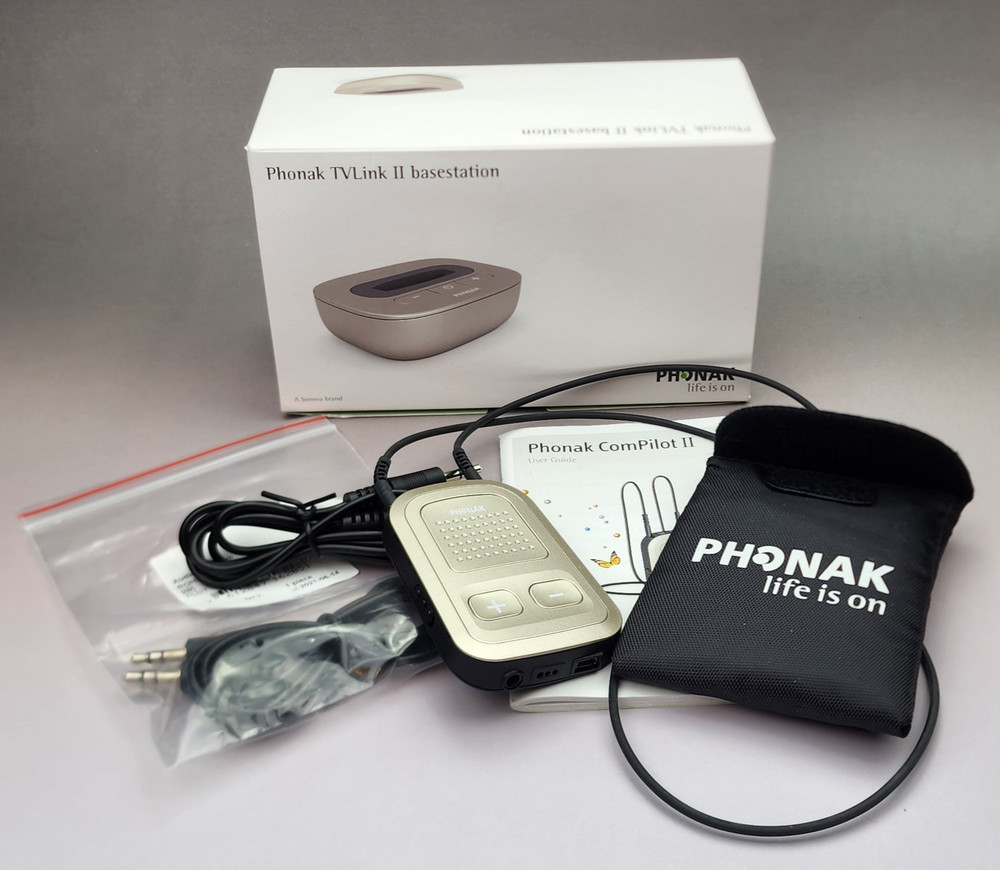 Phonak TVLink II 2 Base Station and CompPilot II 2 Set Wireless