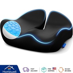 Enhanced Ergonomic Seat Cushion for All-Day Comfort – 18x16x3, Machine Washable