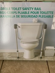 Midline Foldable Toilet Safety Rail, New in sealed box