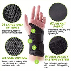 Left Right Wrist Support Brace Splint Carpal Tunnel Hand Sprain Arthritis Injury