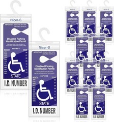 6 Count Transparent Handicapped Placard Protectors – Scratch & Tear Resistant