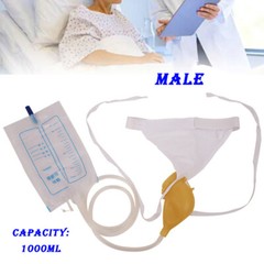 Urine Bag Collector Portable Wearable Collection Urinal Bag Elastic Waistband-US
