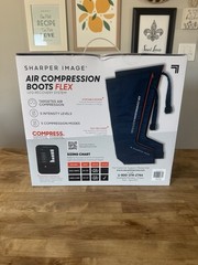 Sharper Image Air Compression Boots Flex Leg Recovery System Large/X-Large. New