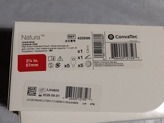 10 (2 bx of 5) ConvaTec Natura High Output, Transparent, Drainable Pouch 420696