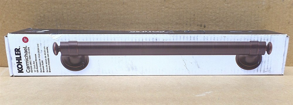 KOHLER K-R27235-2BZ CARMICHAEL 16 IN. GRAB BAR IN OIL-RUBBED BRONZE