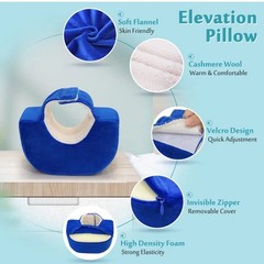 Foot Elevation Pillow Post Surgery Ankle Heel Protector for Pressure Blue-1pc…