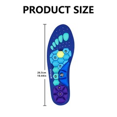 Magnetic Acupressure Insoles，Orthopedic Insoles，Relieve Tired S-US(6-9), Blue