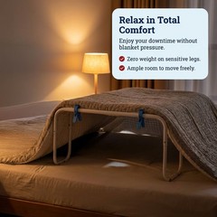 Performore Blanket Lifter For Feet Adjustable 23-31 Inch Bed Cradle Support Bar