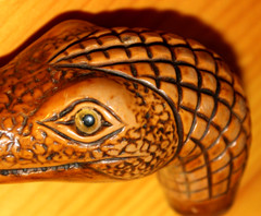Harvy – Brown Alligator Head Shaped HANDLE ONLY – Made in Italy