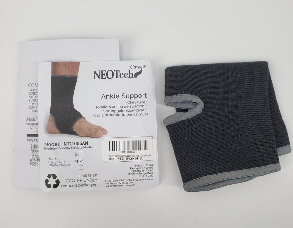 NEOTech Care Ankle Support Sleeve (1 Unit) Compression Support Size Medium