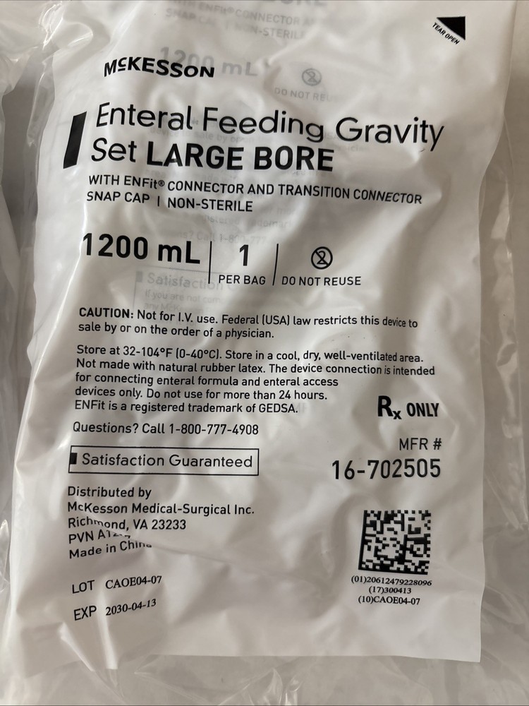 28 Tube Feeding Enteral Gravity Bags