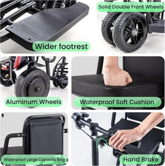 2026 New Upgrade Folding Mobility Scooters for Adults, 9.32Mph 4 Wheel Ultra Lig