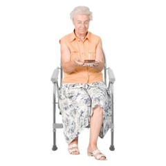 150kg/330.69 lbs Foldable Toilet Chair w/ Padded Seat Plate and Toilet Bucket