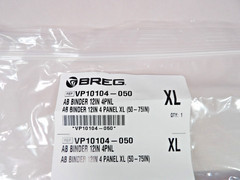 BREG Ab Binders 12” 4 Panel XL 50-75” VP10104-050 White Brand New