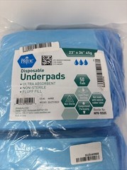 MED PRIDE Disposable Underpads 23″x36″ 50ct Super Absorbent Incontinence Pads