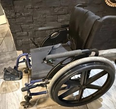 quickie-2 folding wheelchair, Volcanic Wheels & Tnf Grips.