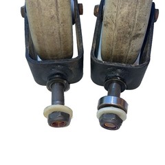FULL SET (4) CASTER WHEELS & FORK BRACKET INVACARE TDX SP POWER WHEELCHAIR PARTS