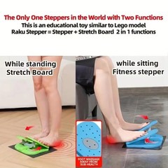 Simple Leg Exerciser While Sitting for Seniors, Foot Pedal Green, Green