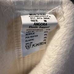 Reumohelp Angora Wool Elastic Warming Back Support Belt Unisex Italy Size M Vtg